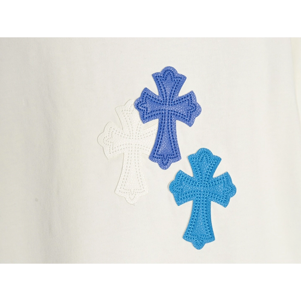 Chrome Hearts leather label shortsleeved Tshirt,Chrome Hearts T Shirt,Tshirt,APPAREL