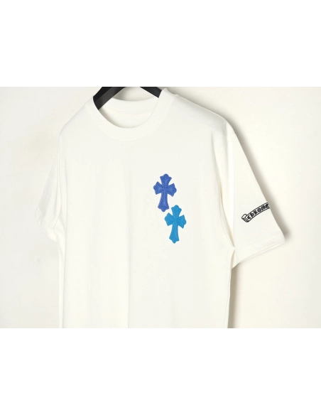 Chrome Hearts leather label shortsleeved Tshirt,Chrome Hearts T Shirt,Tshirt,APPAREL