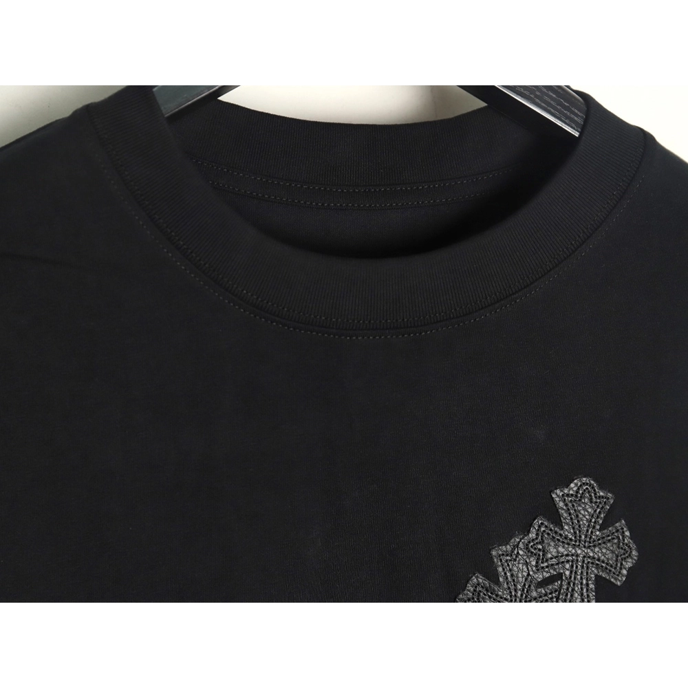 Chrome Hearts leather label shortsleeved Tshirt,Chrome Hearts T Shirt,Tshirt,APPAREL