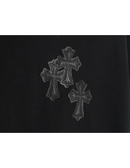 Chrome Hearts leather label shortsleeved Tshirt,Chrome Hearts T Shirt,Tshirt,APPAREL