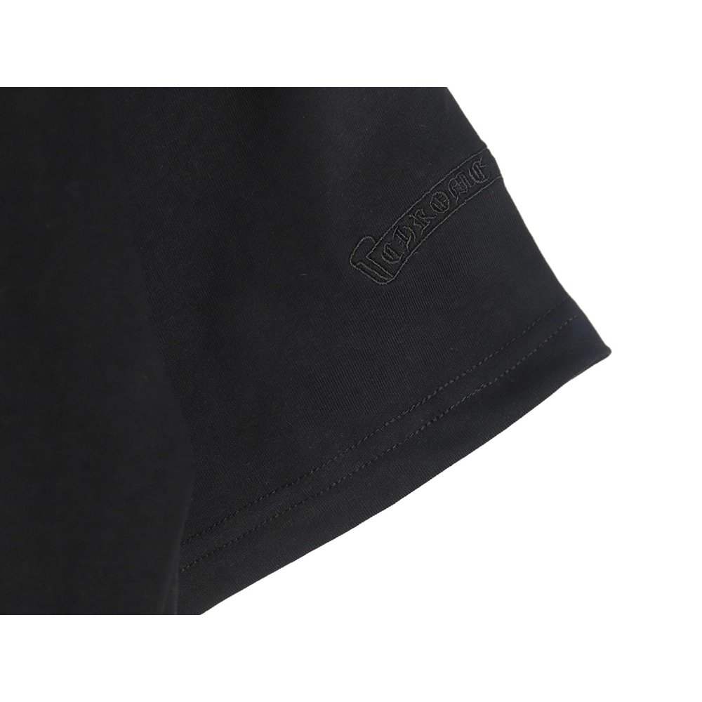 Chrome Hearts leather label shortsleeved Tshirt,Chrome Hearts T Shirt,Tshirt,APPAREL