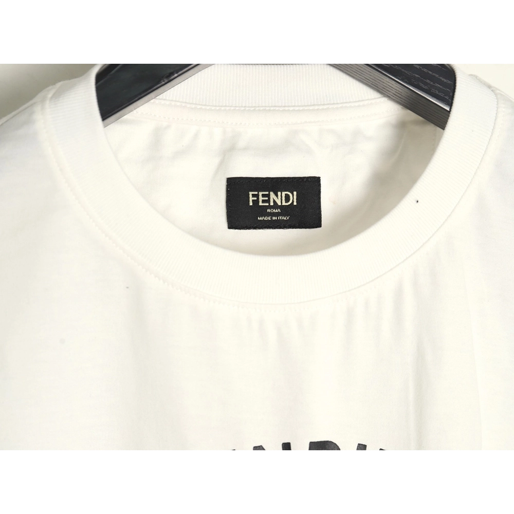 Fendi French fries embroidered short sleeves,Fendi Shirt,Shirt,APPAREL
