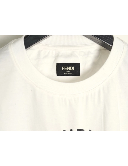 Fendi French fries embroidered short sleeves,Fendi Shirt,Shirt,APPAREL