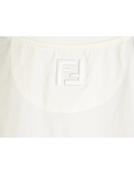 Fendi French fries embroidered short sleeves,Fendi Shirt,Shirt,APPAREL