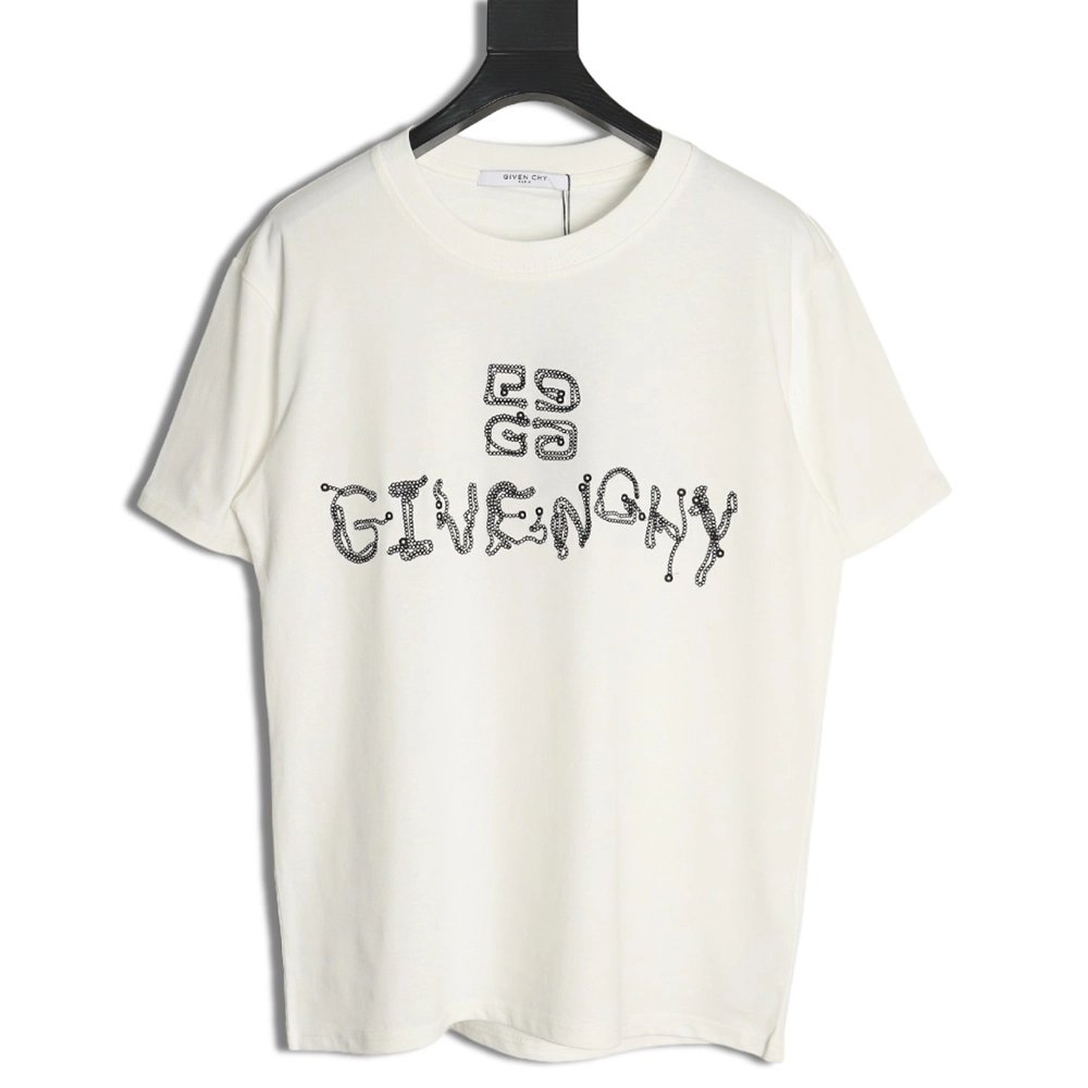 Givenchy embroidered lettering logo short sleeve,Givenchy T Shirt,Tshirt,APPAREL