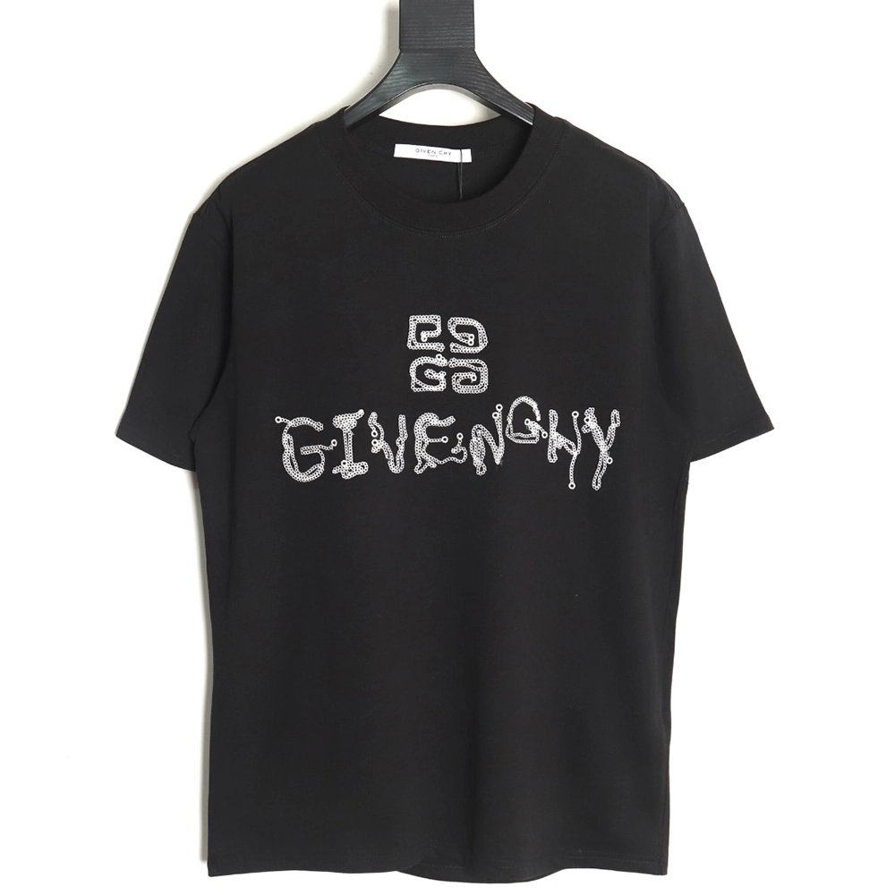 Givenchy embroidered lettering logo short sleeve,Givenchy T Shirt,Tshirt,APPAREL