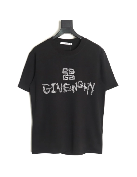 Givenchy embroidered lettering logo short sleeve,Givenchy T Shirt,Tshirt,APPAREL
