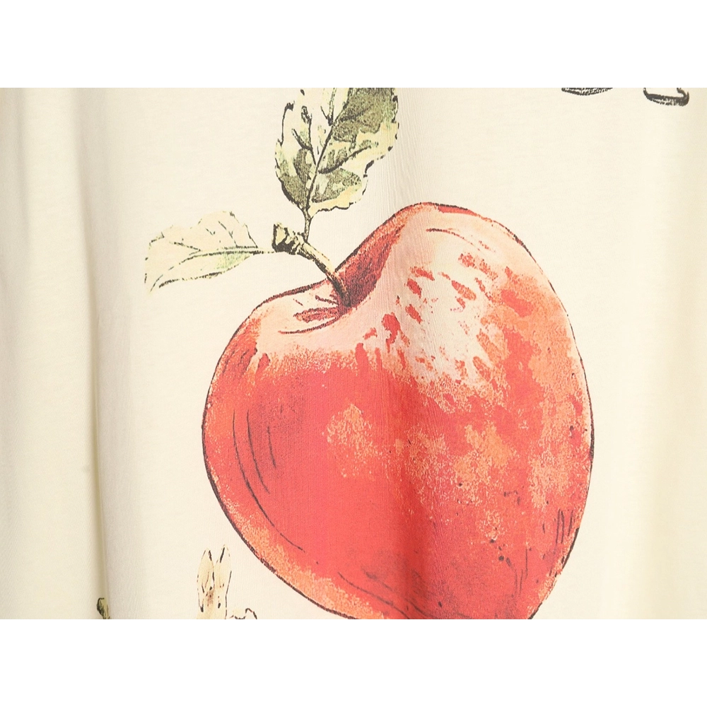 Gucci classic letter logo apple print short sleeve Tshirt,Gucci T Shirt,Tshirt,APPAREL
