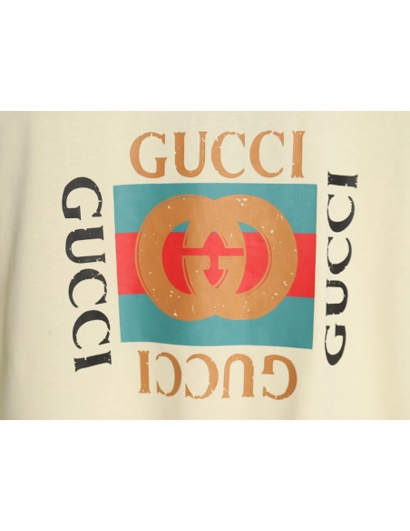 Gucci classic square logo print short sleeves,Gucci T Shirt,Tshirt,APPAREL