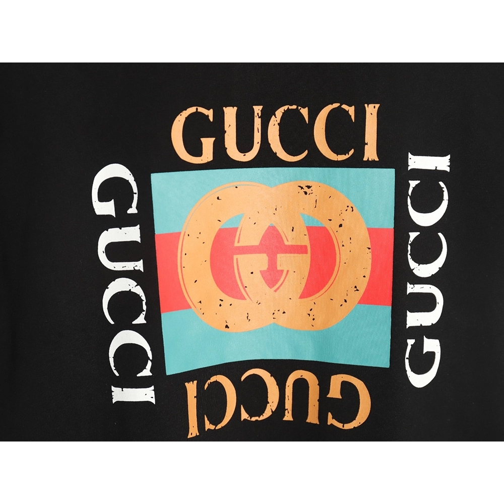 Gucci classic square logo print short sleeves,Gucci T Shirt,Tshirt,APPAREL