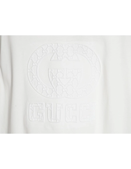 Gucci embossed logo crew neck short sleeves,Gucci T Shirt,Tshirt,APPAREL
