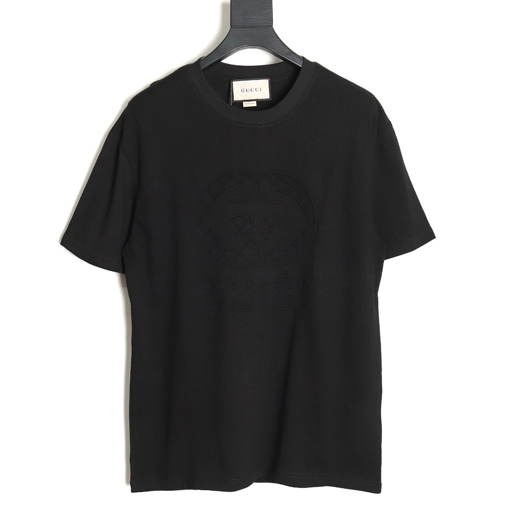 Gucci embossed logo crew neck short sleeves,Gucci T Shirt,Tshirt,APPAREL