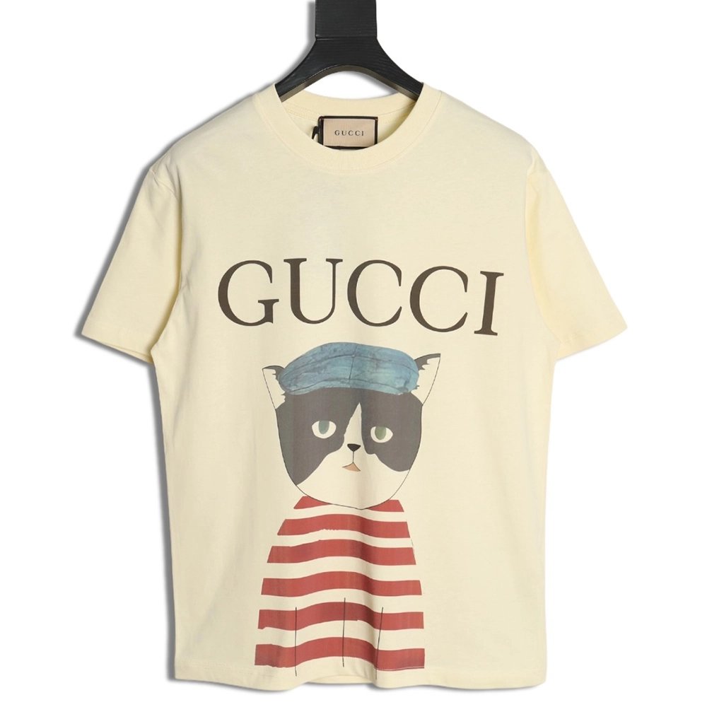 Gucci Funny Cartoon Series Printed Short Sleeve,Gucci T Shirt,Tshirt,APPAREL