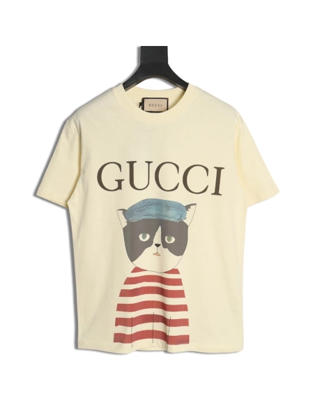 Gucci Funny Cartoon Series Printed Short Sleeve,Gucci T Shirt,Tshirt,APPAREL