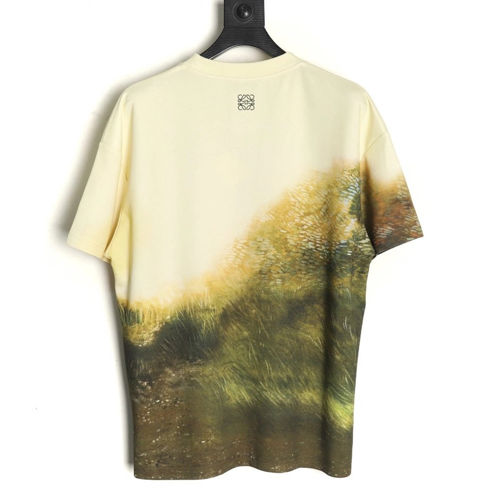 Loewe watercolor bedlington dog short sleeve,Loewe T Shirt,Tshirt,APPAREL