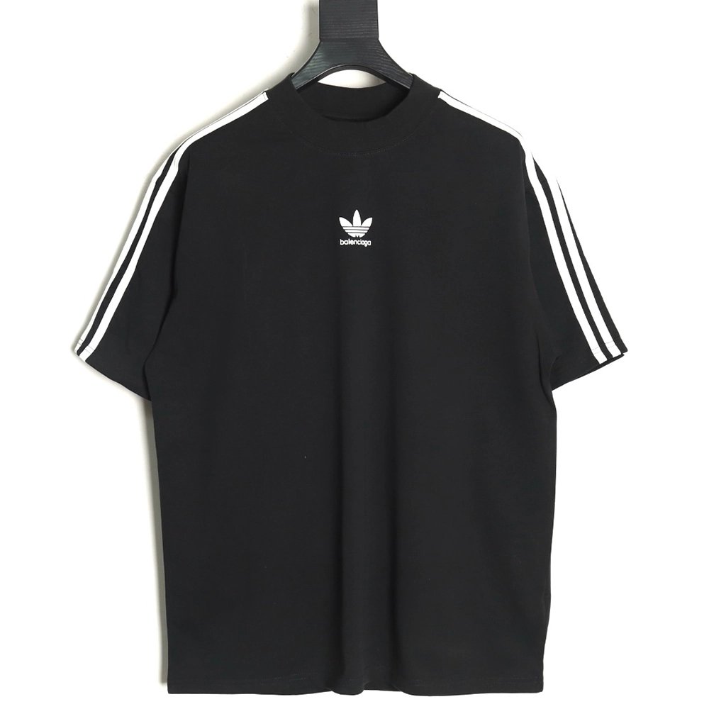 Balenciaga Adidas Trefoil Joint Printed Short Sleeve,Balenciaga T Shirt,Tshirt,APPAREL