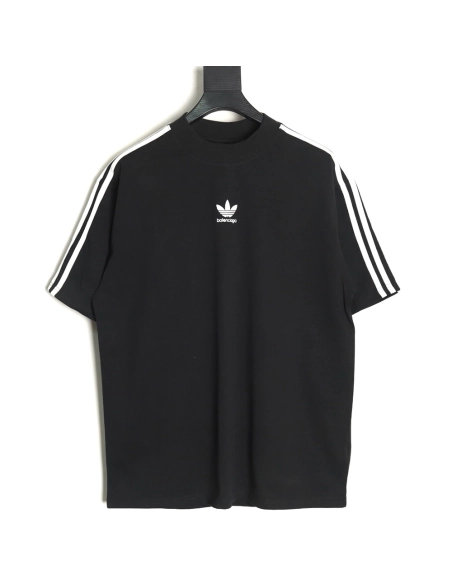 Balenciaga Adidas Trefoil Joint Printed Short Sleeve,Balenciaga T Shirt,Tshirt,APPAREL