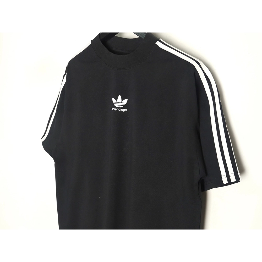 Balenciaga Adidas Trefoil Joint Printed Short Sleeve,Balenciaga T Shirt,Tshirt,APPAREL