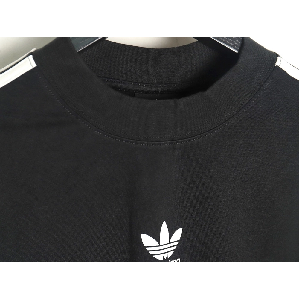 Balenciaga Adidas Trefoil Joint Printed Short Sleeve,Balenciaga T Shirt,Tshirt,APPAREL