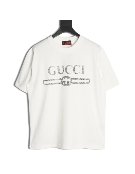 Gucci classic obsidian hot diamond short sleeves,Gucci T Shirt,Tshirt,APPAREL