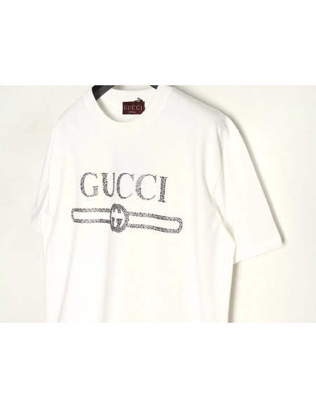 Gucci classic obsidian hot diamond short sleeves,Gucci T Shirt,Tshirt,APPAREL