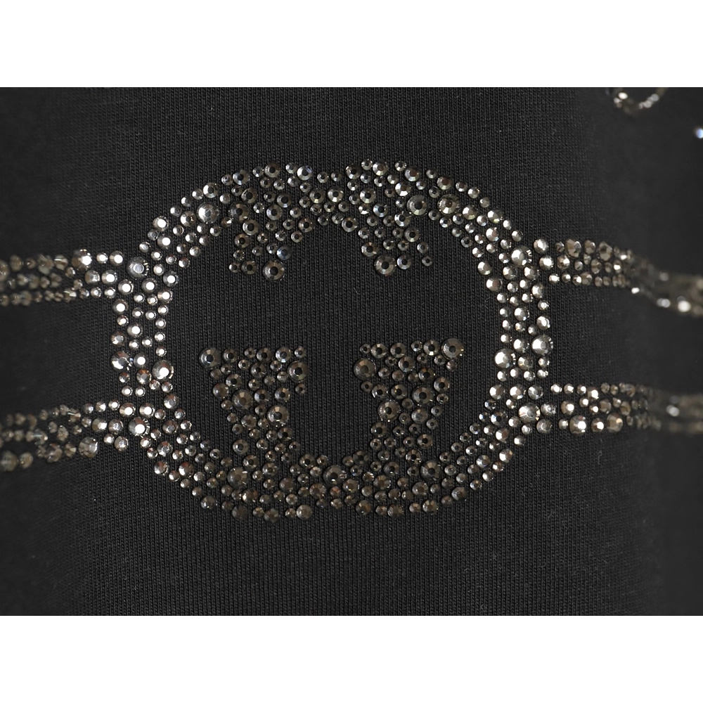 Gucci classic obsidian hot diamond short sleeves,Gucci T Shirt,Tshirt,APPAREL
