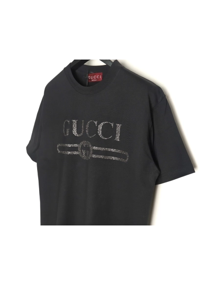 Gucci classic obsidian hot diamond short sleeves,Gucci T Shirt,Tshirt,APPAREL