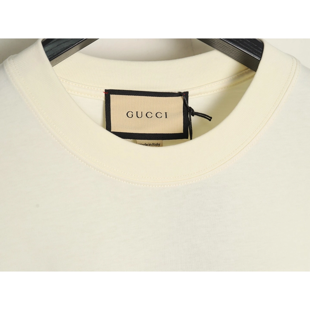 Gucci Double G stripe embroidered short sleeves,Gucci T Shirt,Tshirt,APPAREL