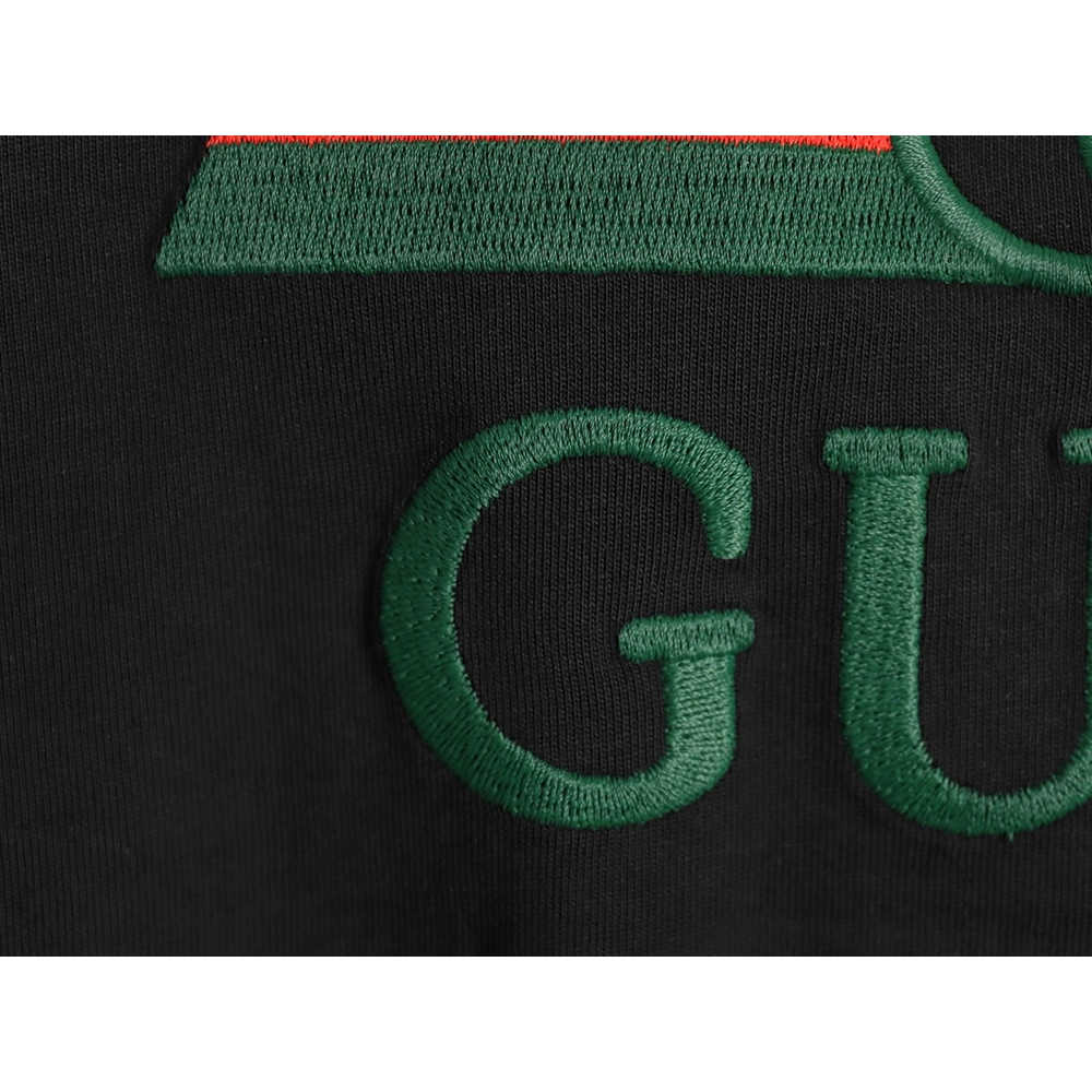 Gucci Double G stripe embroidered short sleeves,Gucci T Shirt,Tshirt,APPAREL