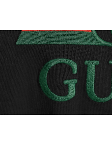 Gucci Double G stripe embroidered short sleeves,Gucci T Shirt,Tshirt,APPAREL