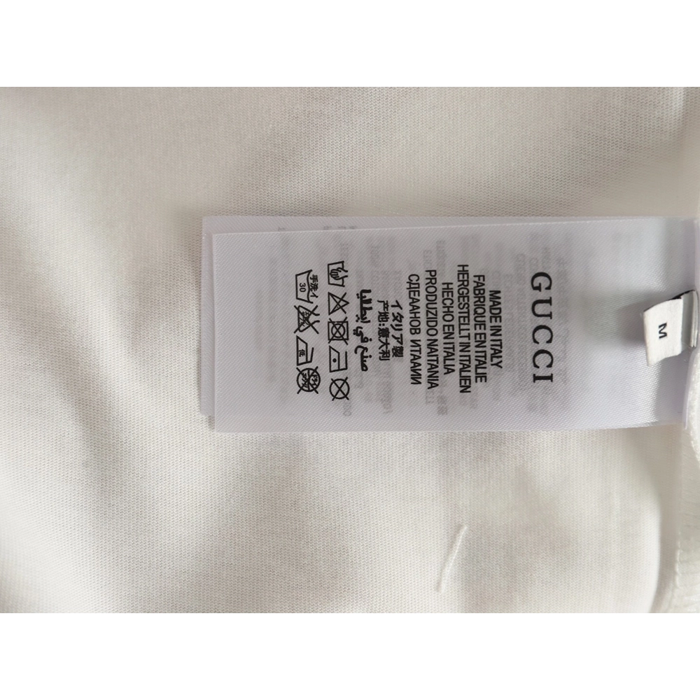 Gucci gradient slogan double G print short sleeves,Gucci T Shirt,Tshirt,APPAREL