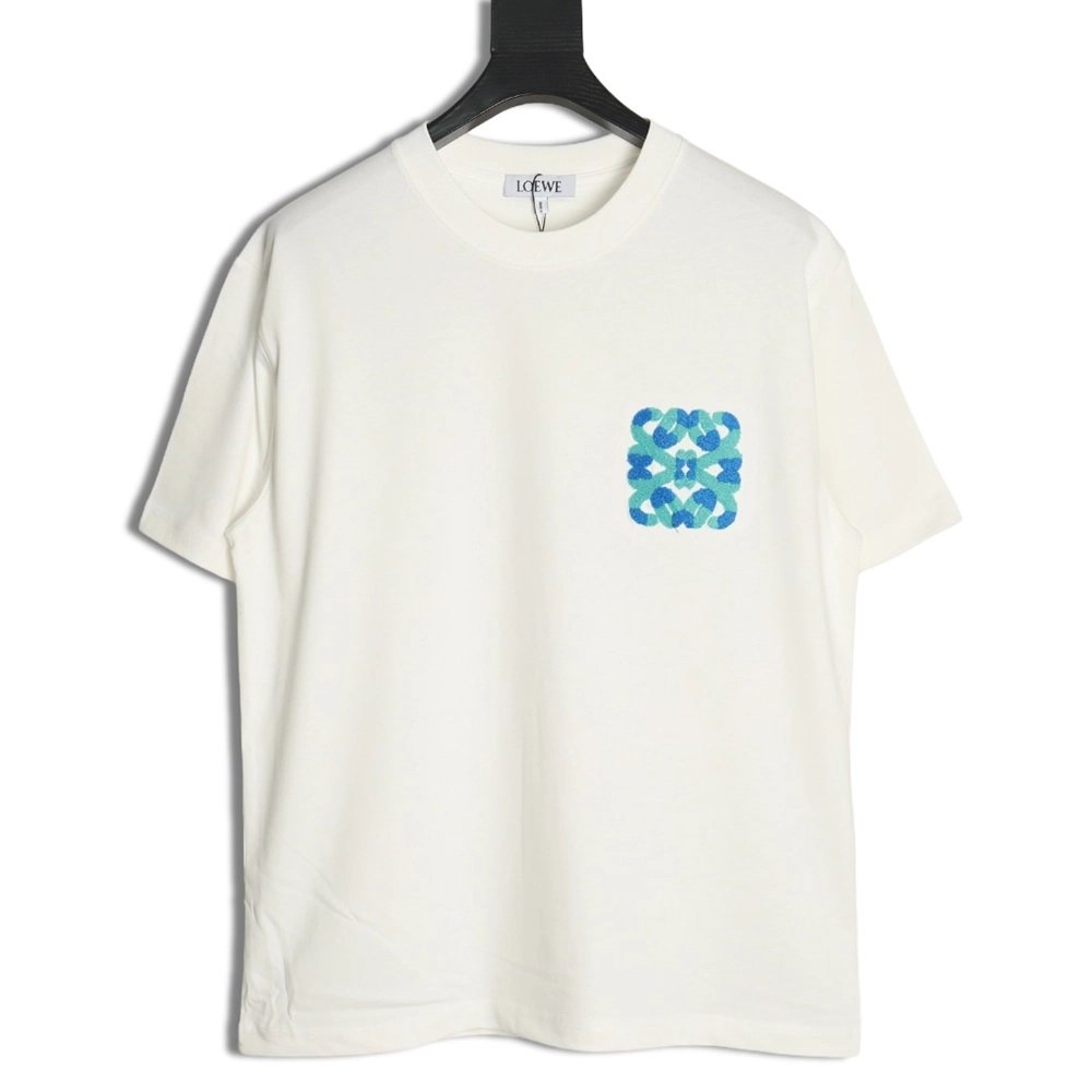 Loewe Classic Towel Embroidery Short Sleeve,Loewe T Shirt,Tshirt,APPAREL