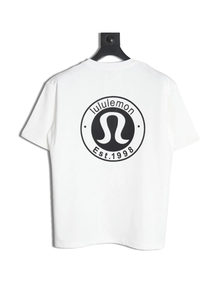 Lulu lemon lettering logo print short sleeves,Lululemon T Shirt,Tshirt,Hiqh quality low price,free shipping