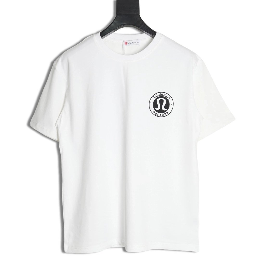 Lulu lemon lettering logo print short sleeves,Lululemon T Shirt,Tshirt,Hiqh quality low price,free shipping