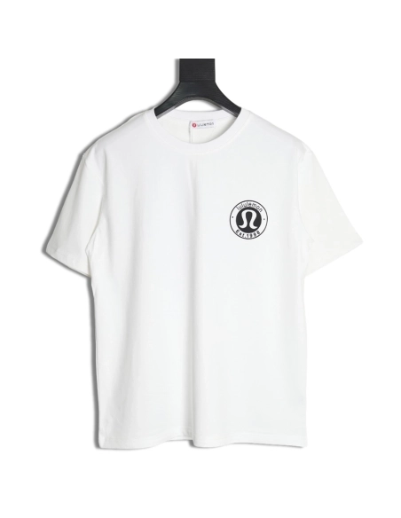 Lulu lemon lettering logo print short sleeves,Lululemon T Shirt,Tshirt,Hiqh quality low price,free shipping