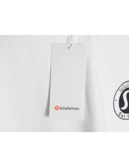 Lulu lemon lettering logo print short sleeves,Lululemon T Shirt,Tshirt,Hiqh quality low price,free shipping