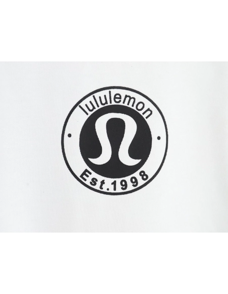 Lulu lemon lettering logo print short sleeves,Lululemon T Shirt,Tshirt,Hiqh quality low price,free shipping