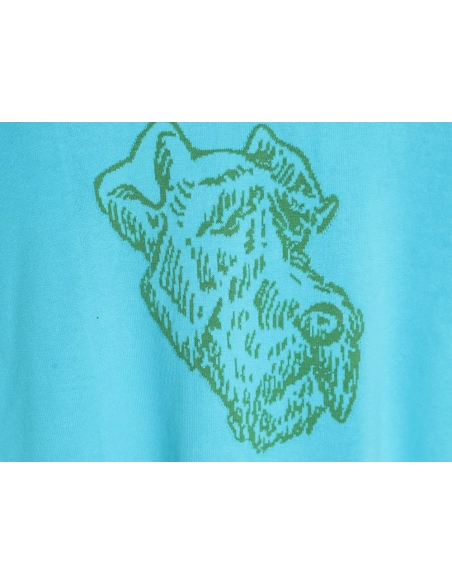 Louis Vuitton Puppy jacquard knit short sleeves,Louis Vuitton T Shirt,Tshirt,Hiqh quality low price,free shipping