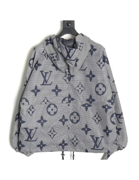 Louis Vuitton monogram full print trench coat zipper jacket,Louis Vuitton Jacket,Jacket,Hiqh quality low price,free shipping