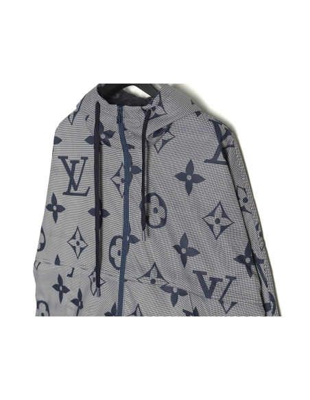 Louis Vuitton monogram full print trench coat zipper jacket,Louis Vuitton Jacket,Jacket,Hiqh quality low price,free shipping