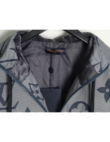 Louis Vuitton monogram full print trench coat zipper jacket,Louis Vuitton Jacket,Jacket,Hiqh quality low price,free shipping