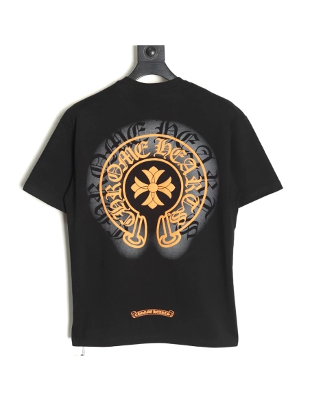 Chrome hearts horseshoe print shortsleeved Tshirt,Chrome Hearts T Shirt,Tshirt,Hiqh quality low price,free shipping