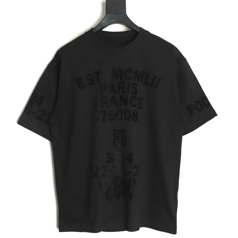 Givenchy printed flocked shortsleeved Tshirt,Givenchy T Shirt,Tshirt,Hiqh quality low price,free shipping