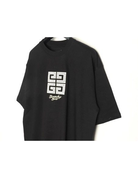 Givenchy eyelet embroidered crew neck shortsleeved Tshirt,Givenchy T Shirt,Tshirt,Hiqh quality low price,free shipping