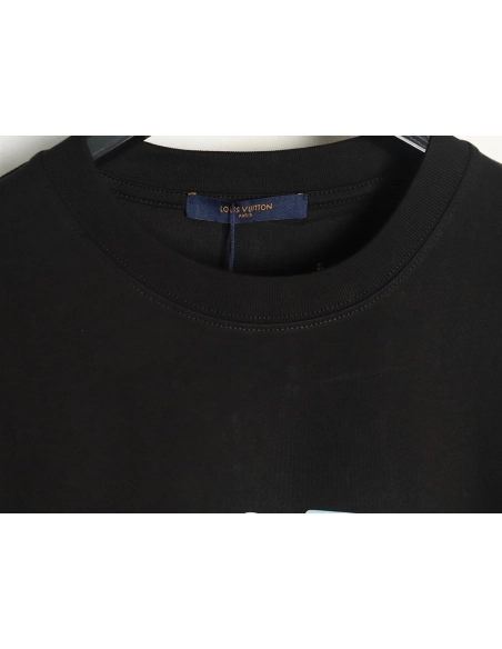 Louis Vuitton Watercolor Crew Neck Short Sleeve,Louis Vuitton T Shirt,Tshirt,Hiqh quality low price,free shipping