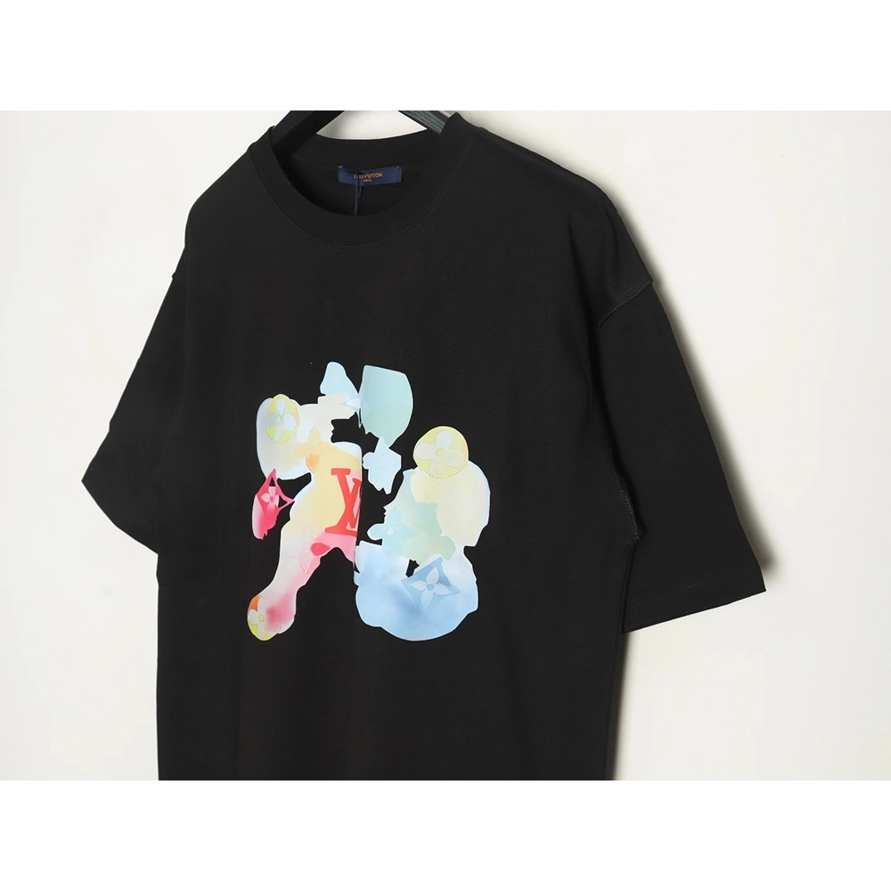 Louis Vuitton Watercolor Crew Neck Short Sleeve,Louis Vuitton T Shirt,Tshirt,Hiqh quality low price,free shipping