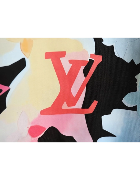 Louis Vuitton Watercolor Crew Neck Short Sleeve,Louis Vuitton T Shirt,Tshirt,Hiqh quality low price,free shipping