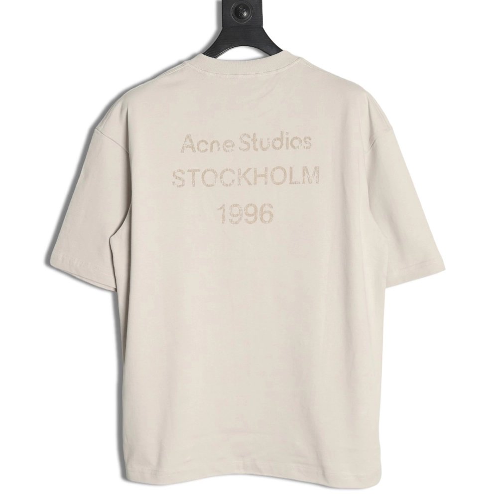 Acne Studios 1996 mottled letter washed distressed shortsleeved Tshirt,Acne Studios T Shirt,Tshirt,Hiqh quality low price,free s