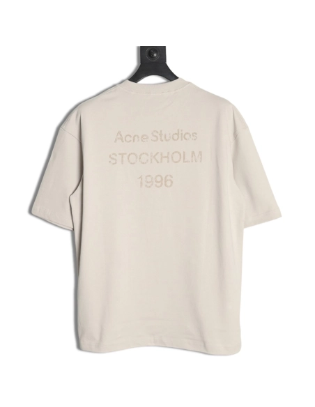 Acne Studios 1996 mottled letter washed distressed shortsleeved Tshirt,Acne Studios T Shirt,Tshirt,Hiqh quality low price,free s