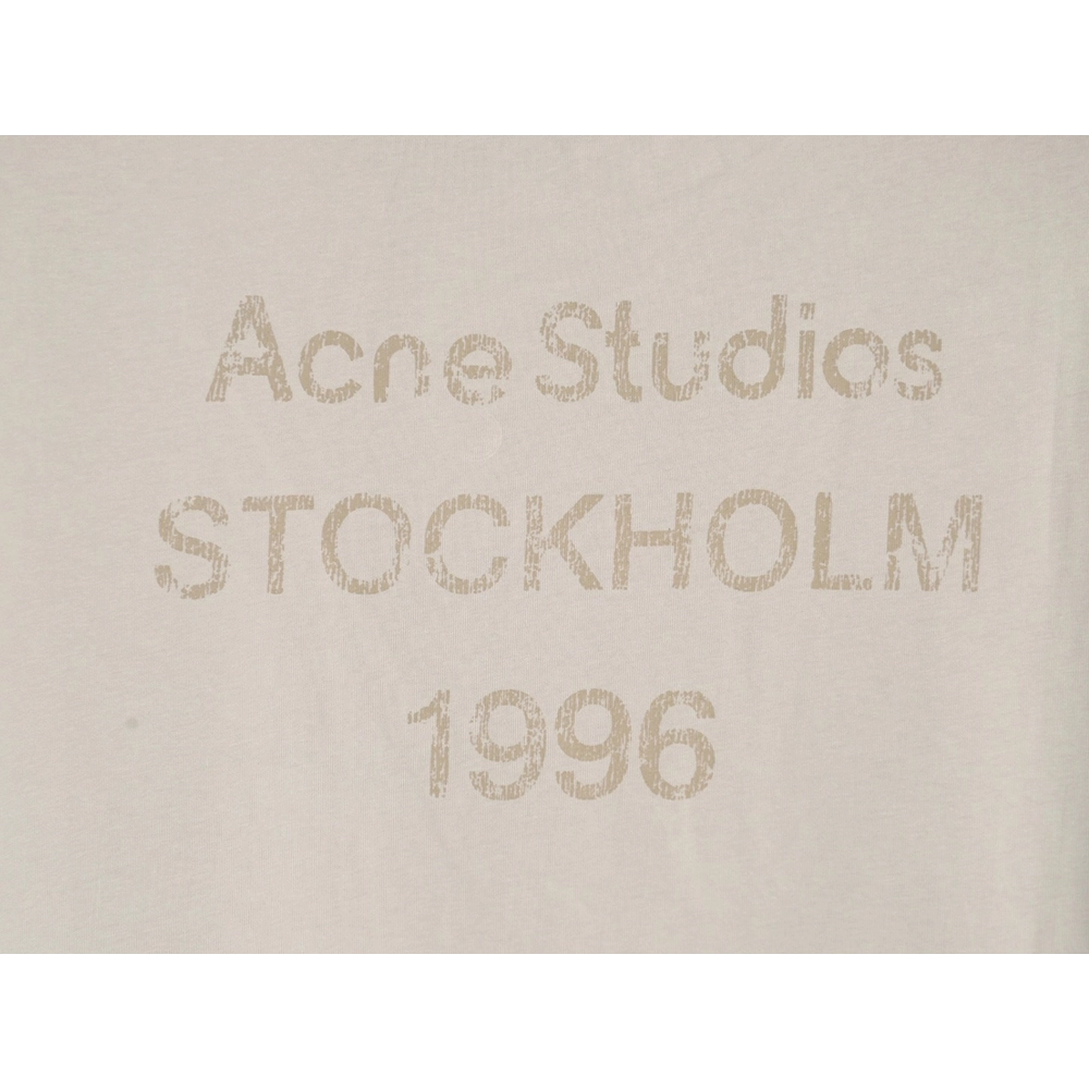 Acne Studios 1996 mottled letter washed distressed shortsleeved Tshirt,Acne Studios T Shirt,Tshirt,Hiqh quality low price,free s